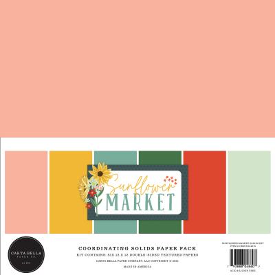 Carta Bella Sunflower Market Cardstock - Solids Kit
